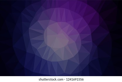 Dark Pink, Blue vector low poly layout. Creative illustration in halftone style with gradient. A new texture for your design.
