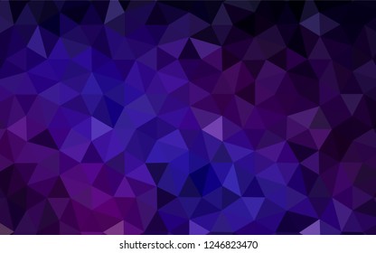 Dark Pink, Blue vector low poly layout. Creative geometric illustration in Origami style with gradient. Brand new design for your business.