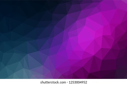 Dark Pink, Blue vector low poly cover. An elegant bright illustration with gradient. The elegant pattern can be used as part of a brand book.