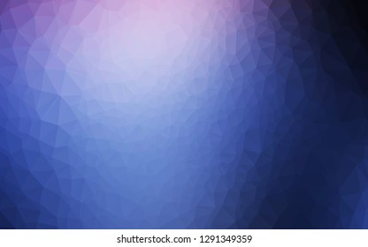 Dark Pink, Blue vector low poly cover. Creative illustration in halftone style with gradient. Template for a cell phone background.