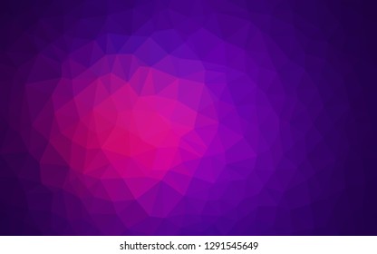 Dark Pink, Blue vector low poly background. Colorful abstract illustration with triangles. Template for cell phone's backgrounds.