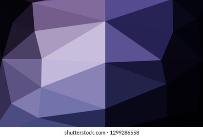 Dark Pink, Blue vector low poly layout. Triangular geometric sample with gradient.  Completely new design for your business.
