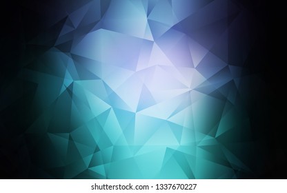 Dark Pink, Blue vector low poly layout. Colorful abstract illustration with triangles. A new texture for your web site.