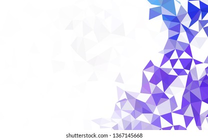 Dark Pink, Blue vector low poly layout. Creative geometric illustration in Origami style with gradient. Pattern for a brand book's backdrop.