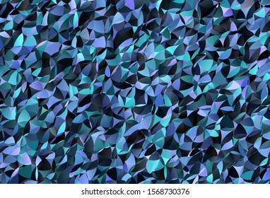 Dark Pink, Blue vector low poly texture. Colorful illustration in polygonal style with gradient. Brand new style for your business design.