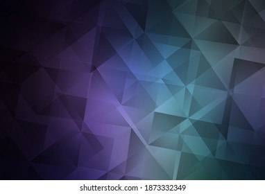 Dark Pink, Blue vector low poly layout. Modern abstract illustration with triangles. Completely new template for your banner.