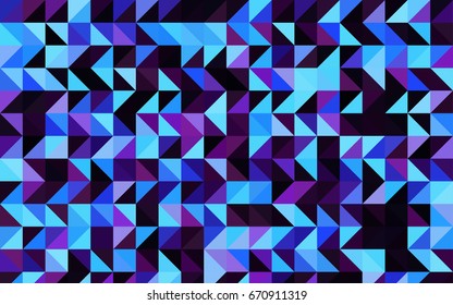 Dark Pink, Blue vector low poly template. Colorful illustration in abstract style with gradient. Triangular pattern for your business design.