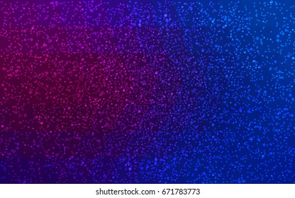 Dark Pink, Blue vector low poly crystal background with snowflakes. Polygon christmas design pattern . Low poly illustration of New Year celebration.