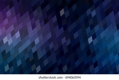 Dark Pink, Blue vector low poly background. A sample with a polygonal design. Illustration in polygonal style with repeating squares