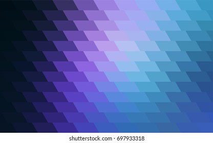 Dark Pink, Blue vector low poly background. A sample with a polygonal design. Illustration in polygonal style with repeating squares