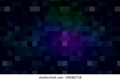 Dark Pink, Blue vector low poly background. A sample with a polygonal design. Illustration in polygonal style with repeating squares