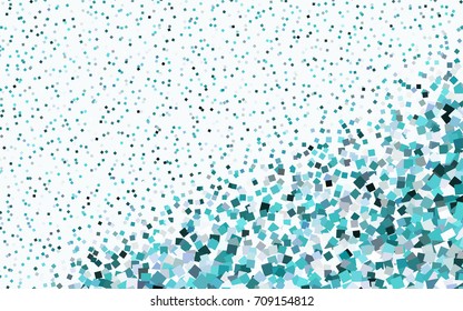 Dark Pink, Blue vector low poly background. A sample with a polygonal design. Illustration in polygonal style with repeating squares