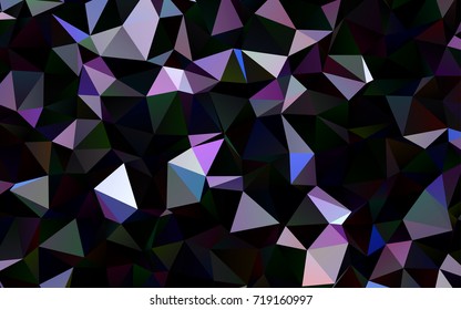 Dark Pink, Blue vector low poly background. Creative geometric illustration in Origami style with gradient. A completely new design for your business.