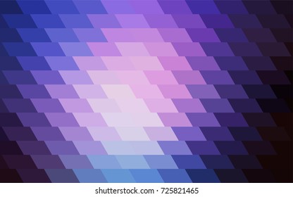 Dark Pink, Blue vector low poly background. A sample with a polygonal design. Illustration in polygonal style with repeating squares