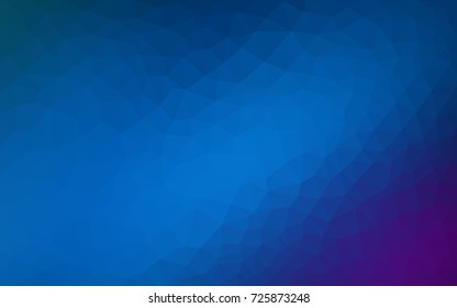 Dark Pink, Blue vector Low poly crystal background. Polygon design pattern. Low poly illustration, low polygon background.