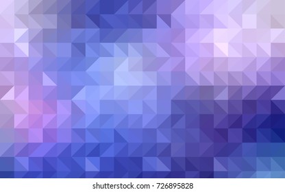Dark Pink, Blue vector low poly pattern. Triangular geometric sample with gradient.  A completely new template for your business design.