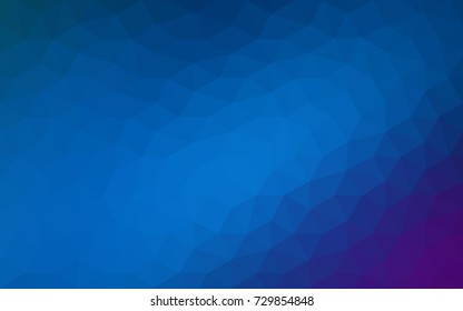 Dark Pink, Blue vector Low poly crystal background. Polygon design pattern. Low poly illustration, low polygon background.