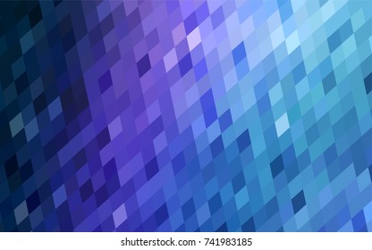 Dark Pink, Blue vector low poly background. A sample with a polygonal design. Illustration in polygonal style with repeating squares