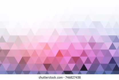 Dark Pink, Blue vector low poly pattern. Creative geometric illustration in Origami style with gradient. The elegant pattern can be used as part of a brand book.
