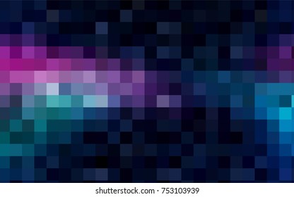 Dark Pink, Blue vector low poly background. A sample with a polygonal design. Illustration in polygonal style with repeating squares