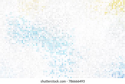 Dark Pink, Blue vector low poly background. A sample with a polygonal design. Illustration in polygonal style with repeating squares