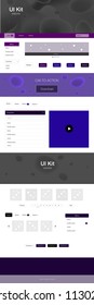 Dark Pink, Blue vector Material Design Kit with liquid shapes. Shining curly illustration in marble style with gradient. This sample is for your website.
