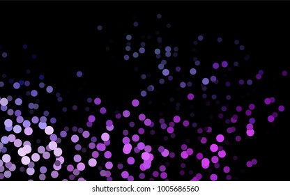 Dark Pink, Blue vector modern geometrical circle abstract background. Dotted texture template. Geometric pattern in halftone style with gradient. 