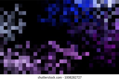 Dark Pink, Blue vector modern geometrical background. Abstract template. Geometric pattern in square style with gradient.
