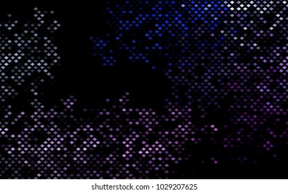 Dark Pink, Blue vector modern geometrical background. Abstract template. Geometric pattern in square style with gradient.
