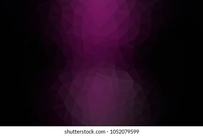 Dark Pink, Blue vector modern geometrical abstract background. Texture, new background. Geometric background in Origami style with gradient. 
