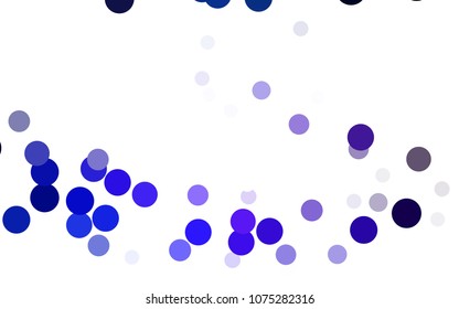Dark Pink, Blue vector modern geometrical circle abstract background. Dotted texture template. Geometric pattern in halftone style with gradient. 
