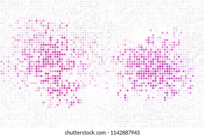 Dark Pink, Blue vector modern geometrical background. Abstract template. Geometric pattern in square style with gradient.
