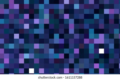 Dark Pink, Blue vector modern geometrical background. Abstract template. Geometric pattern in square style with gradient.