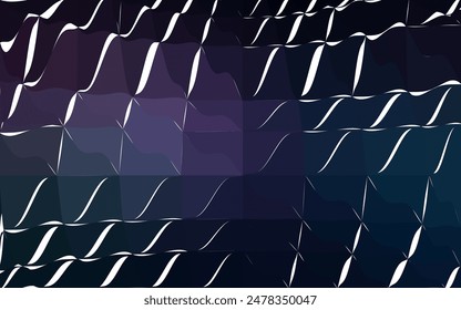 Dark Pink, Blue vector modern geometrical abstract background. Texture, new background. Geometric background in Origami style with gradient.