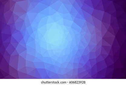 Dark Pink, Blue vector modern geometrical abstract background. Texture, new background. Geometric background in Origami style with gradient. 