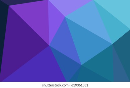 Dark Pink, Blue vector modern geometrical abstract background. Texture, new background. Geometric background in Origami style with gradient. 