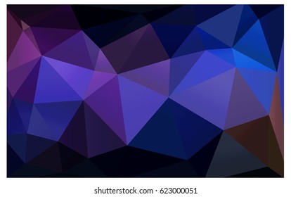 Dark Pink, Blue vector modern geometrical abstract background. Texture, new background. Geometric background in Origami style with gradient. 