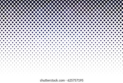 Dark Pink, Blue vector modern geometrical circle abstract background. Dotted texture template. Geometric pattern in halftone style with gradient. 