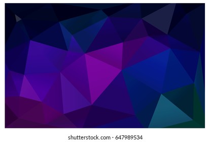 Dark Pink, Blue vector modern geometrical abstract background. Texture, new background. Geometric background in Origami style with gradient. 