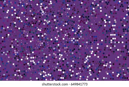 Dark Pink, Blue vector modern geometrical circle abstract background. Dotted texture template. Geometric pattern in halftone style with gradient. 
