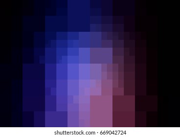 Dark Pink, Blue vector modern geometrical abstract background. Texture template. Geometric pattern in Origami style with gradient. 