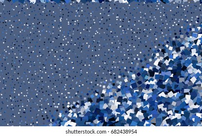 Dark Pink, Blue vector modern geometrical background. Abstract template. Geometric pattern in square style with gradient.