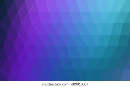 Dark Pink, Blue vector modern geometrical abstract background. Texture, new background. Geometric background in Origami style with gradient. 
