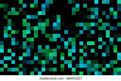 Dark Pink, Blue vector modern geometrical background. Abstract template. Geometric pattern in square style with gradient.