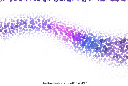 Dark Pink, Blue vector modern geometrical background. Abstract template. Geometric pattern in square style with gradient.
