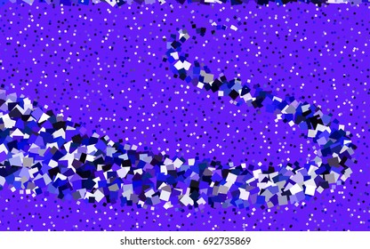 Dark Pink, Blue vector modern geometrical background. Abstract template. Geometric pattern in square style with gradient.