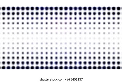 Dark Pink, Blue vector modern geometrical circle abstract background. Dotted texture template. Geometric pattern in halftone style with gradient. 