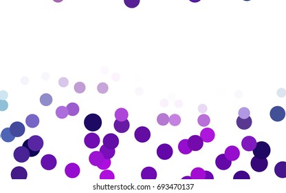 Dark Pink, Blue vector modern geometrical circle abstract background. Dotted texture template. Geometric pattern in halftone style with gradient. 