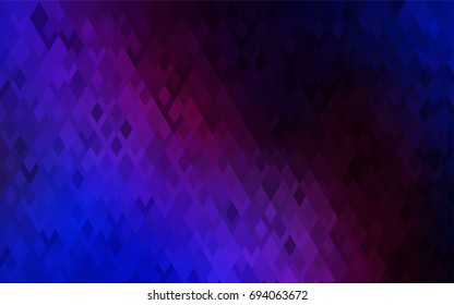 Dark Pink, Blue vector modern geometrical background. Abstract template. Geometric pattern in square style with gradient.