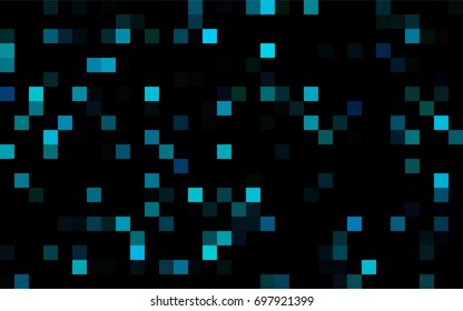 Dark Pink, Blue vector modern geometrical background. Abstract template. Geometric pattern in square style with gradient.
